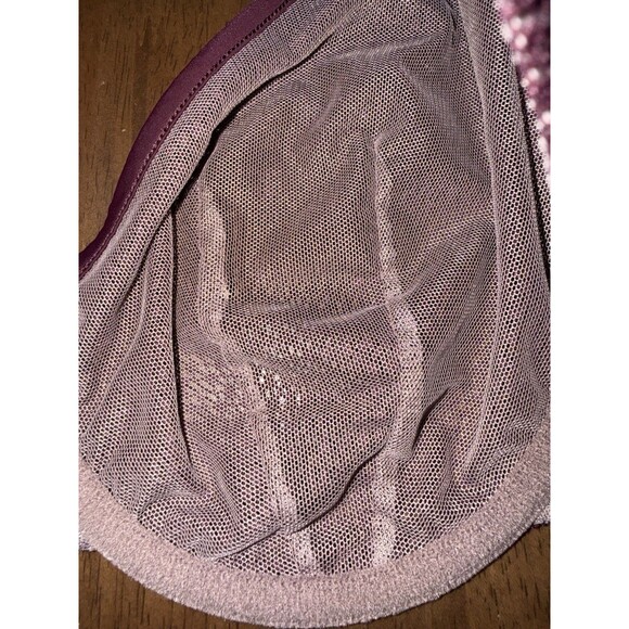 ThirdLove 36C Modern Mesh Unlined Scoop Bra Burgundy Underwire Breathable Sexy - Picture 7 of 8